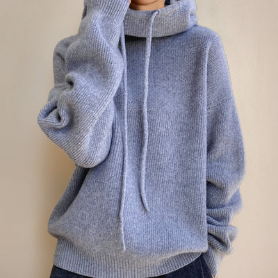 Annika | Dames gebreide hoodie met losse pasvorm