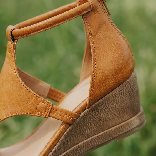 Katharina | Dames casual sleehaksandalen met open teen en enkelbandje