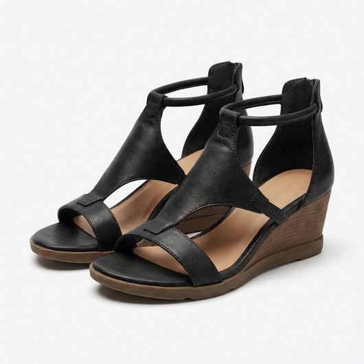 Katharina | Dames casual sleehaksandalen met open teen en enkelbandje