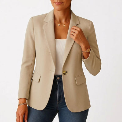 Marie | Klassieke getailleerde dames blazer met één knoop