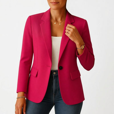 Marie | Klassieke getailleerde dames blazer met één knoop