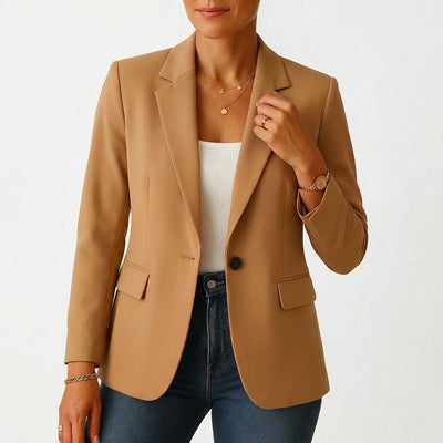 Marie | Klassieke getailleerde dames blazer met één knoop