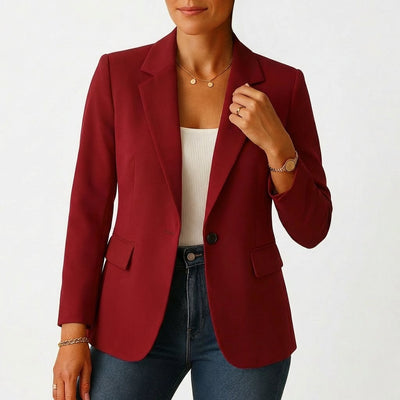 Marie | Klassieke getailleerde dames blazer met één knoop