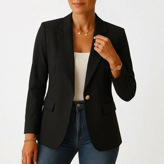 Marie | Klassieke getailleerde dames blazer met één knoop
