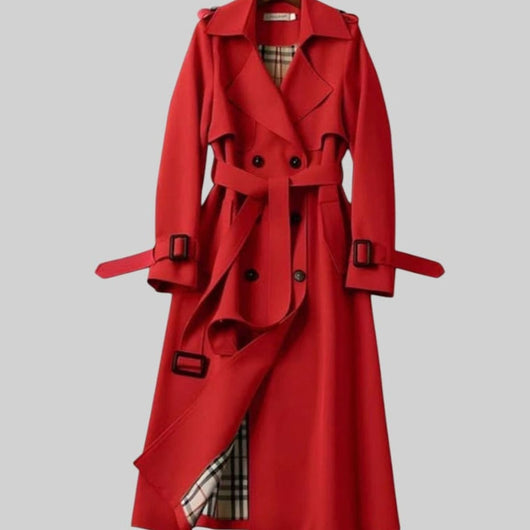 Frieda | Klassieke getailleerde dames wintertrenchcoat met ceintuur
