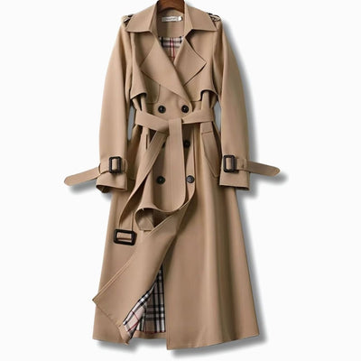 Frieda | Klassieke getailleerde dames wintertrenchcoat met ceintuur