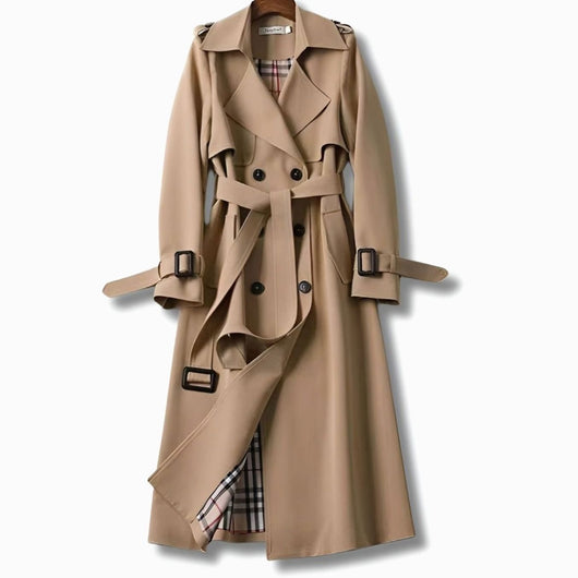 Frieda | Klassieke getailleerde dames wintertrenchcoat met ceintuur