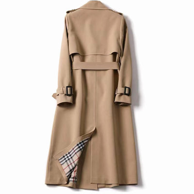 Frieda | Klassieke getailleerde dames wintertrenchcoat met ceintuur