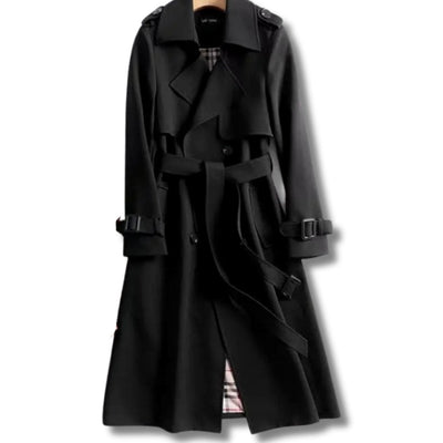 Frieda | Klassieke getailleerde dames wintertrenchcoat met ceintuur