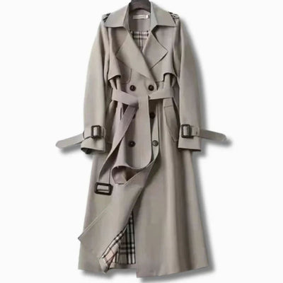 Frieda | Klassieke getailleerde dames wintertrenchcoat met ceintuur