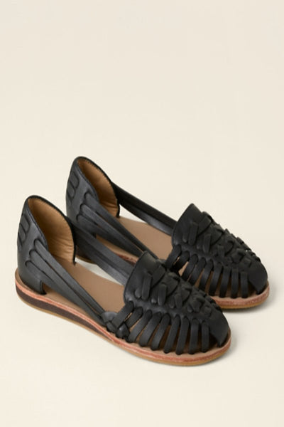 Greta | Comfortabele dames instapsandalen met sleehak en gevlochten bovenwerk
