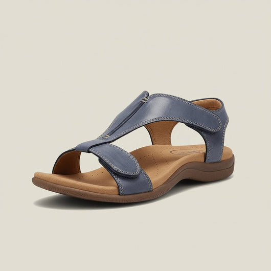 Greta | Comfortabele dames sandalen met T-band, klittenband en open neus