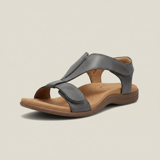 Greta | Comfortabele dames sandalen met T-band, klittenband en open neus
