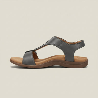 Greta | Comfortabele dames sandalen met T-band, klittenband en open neus