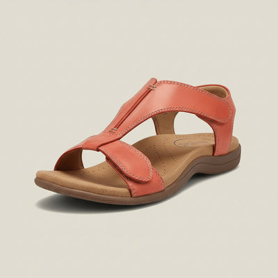 Greta | Comfortabele dames sandalen met T-band, klittenband en open neus
