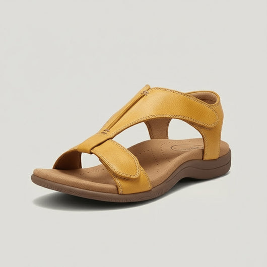 Greta | Comfortabele dames sandalen met T-band, klittenband en open neus