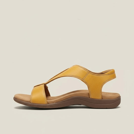 Greta | Comfortabele dames sandalen met T-band, klittenband en open neus