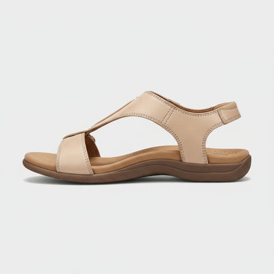 Greta | Comfortabele dames sandalen met T-band, klittenband en open neus