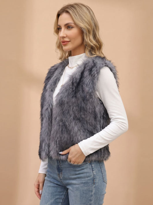 Frieda | Dames bodywarmer van imitatiebont met voering