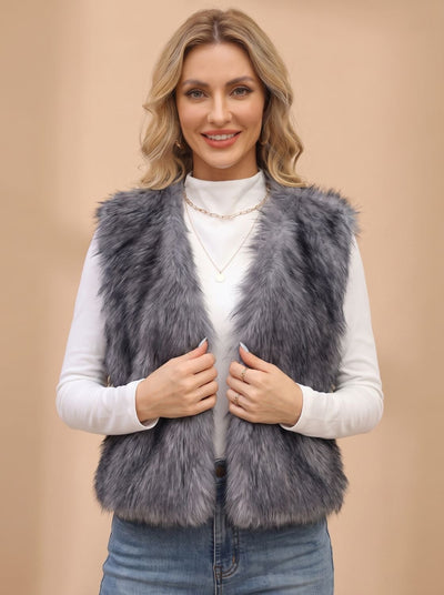 Frieda | Dames bodywarmer van imitatiebont met voering