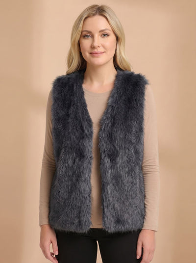 Frieda | Dames bodywarmer van imitatiebont met voering