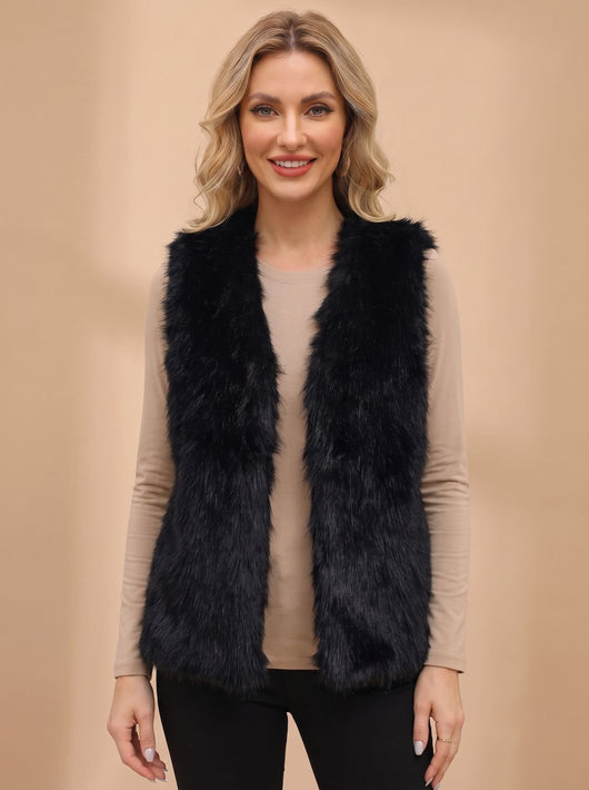 Frieda | Dames bodywarmer van imitatiebont met voering