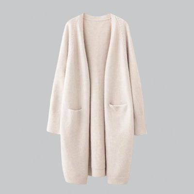 Clara | Lang oversized dames vest van kasjmiermix