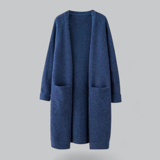 Clara | Lang oversized dames vest van kasjmiermix