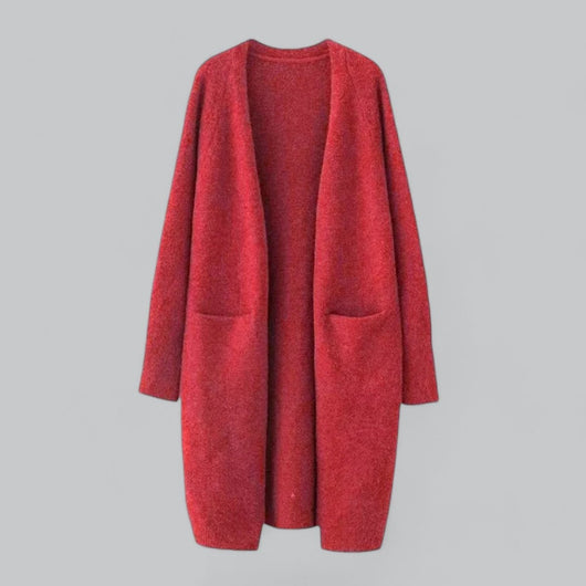 Clara | Lang oversized dames vest van kasjmiermix