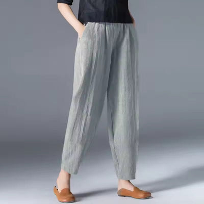 Leonie | Lichte dames zomerbroek op enkellengte met relaxed fit