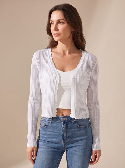 Annika | Licht dames zomervest van breisel met v-hals