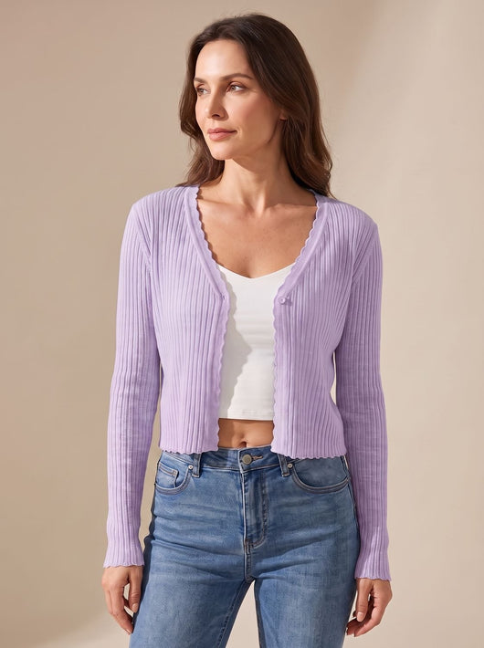 Annika | Licht dames zomervest van breisel met v-hals