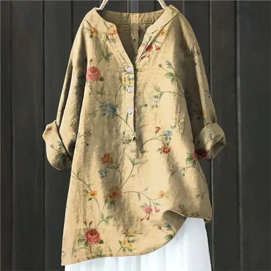 Clara | Losse luchtige dames tuniekblouse met bloemenprint