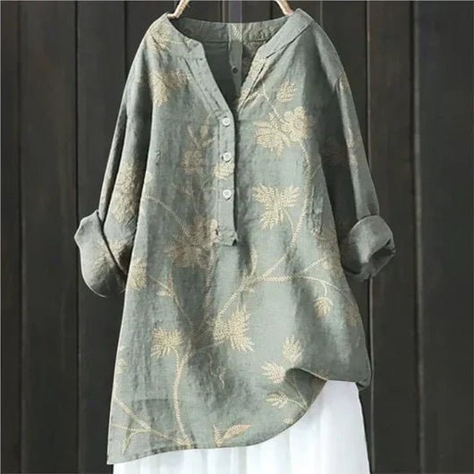 Clara | Losse luchtige dames tuniekblouse met bloemenprint