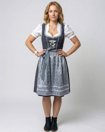 Marlene | Driedelige dames Oktoberfest dirndl met schort en blouse