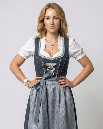 Marlene | Driedelige dames Oktoberfest dirndl met schort en blouse