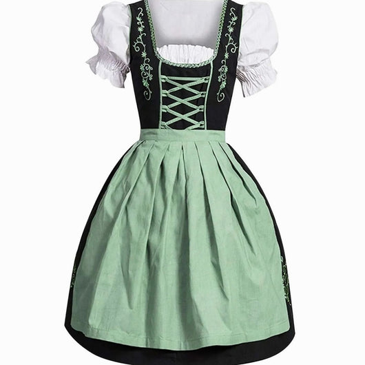 Johanna | Dames Oktoberfest dirndl met rijgsluiting, schort en blouse