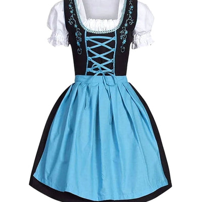 Johanna | Dames Oktoberfest dirndl met rijgsluiting, schort en blouse