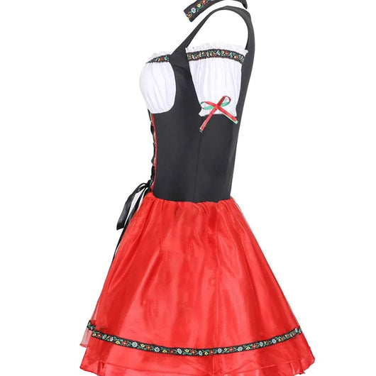 Marie | Dames Oktoberfest dirndl minijurk in Beierse klederdracht