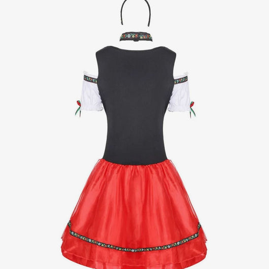 Marie | Dames Oktoberfest dirndl minijurk in Beierse klederdracht
