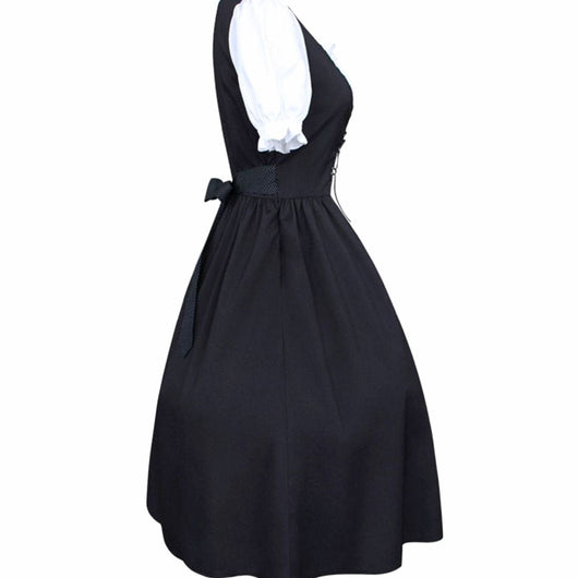 Lena | Dames Oktoberfest dirndl midi met rijgsluiting