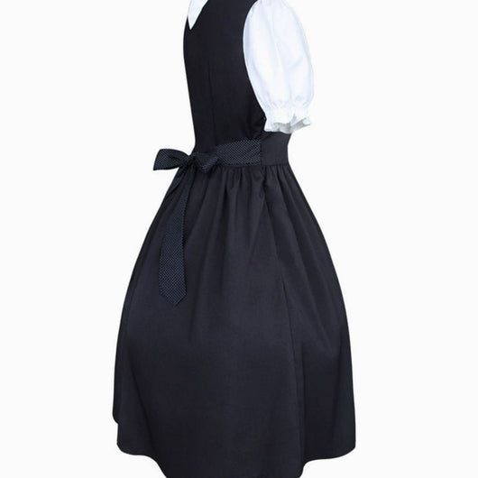 Lena | Dames Oktoberfest dirndl midi met rijgsluiting