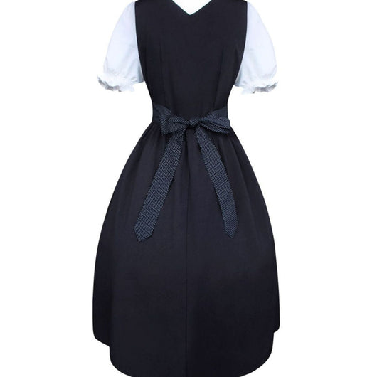 Lena | Dames Oktoberfest dirndl midi met rijgsluiting