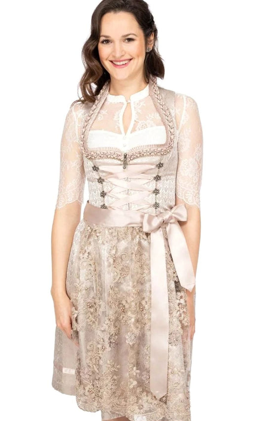 Elisabeth | Dames Oktoberfest kanten dirndl met schort