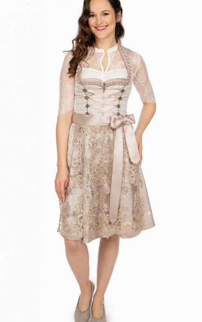 Elisabeth | Dames Oktoberfest kanten dirndl met schort