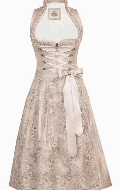 Elisabeth | Dames Oktoberfest kanten dirndl met schort