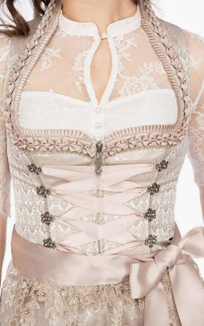 Elisabeth | Dames Oktoberfest kanten dirndl met schort