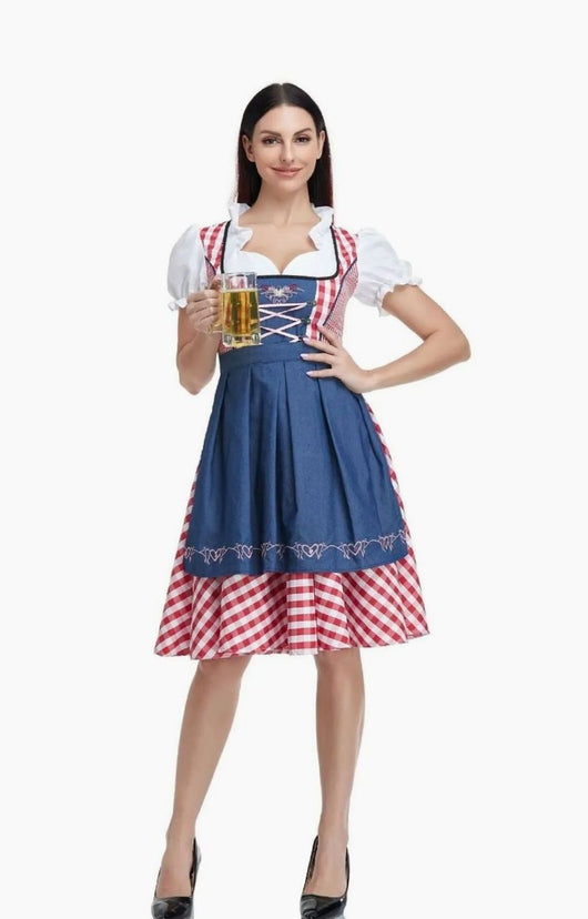 Luisa | Dames Oktoberfest off-shoulder mini-dirndl