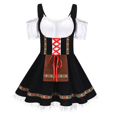 Luisa | Dames Oktoberfest off-shoulder mini-dirndl