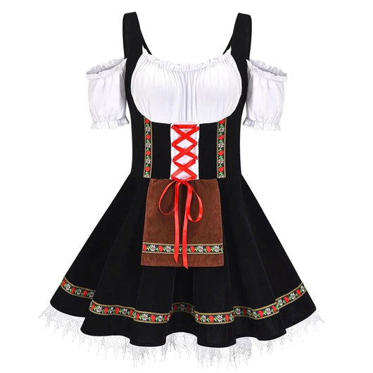 Luisa | Dames Oktoberfest off-shoulder mini-dirndl